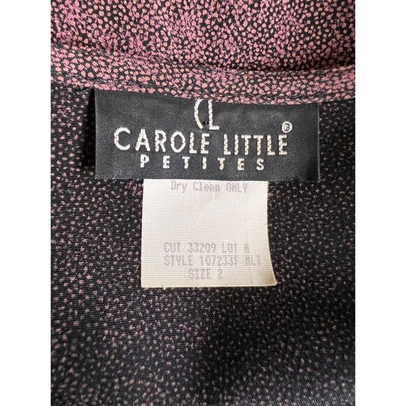 CL Carroll Little Petite Jacket Blouse Set 2P Dots Paisley Boho Career Y2K - Picture 16 of 16